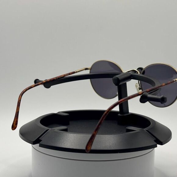 Vintage NOS 90s Oversized Gold Round Eyeglass Frames with New Non-RX Sun Lenses main image 7